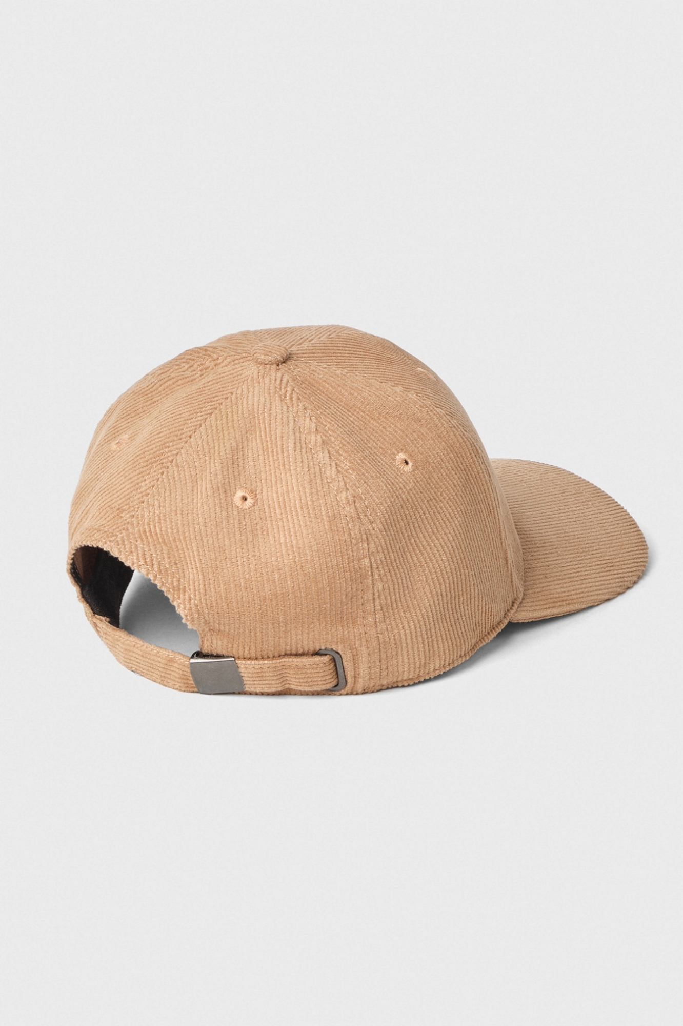 Cappello Visiera Velluto Millerighe Con Placchetta Gaelle • Cammello