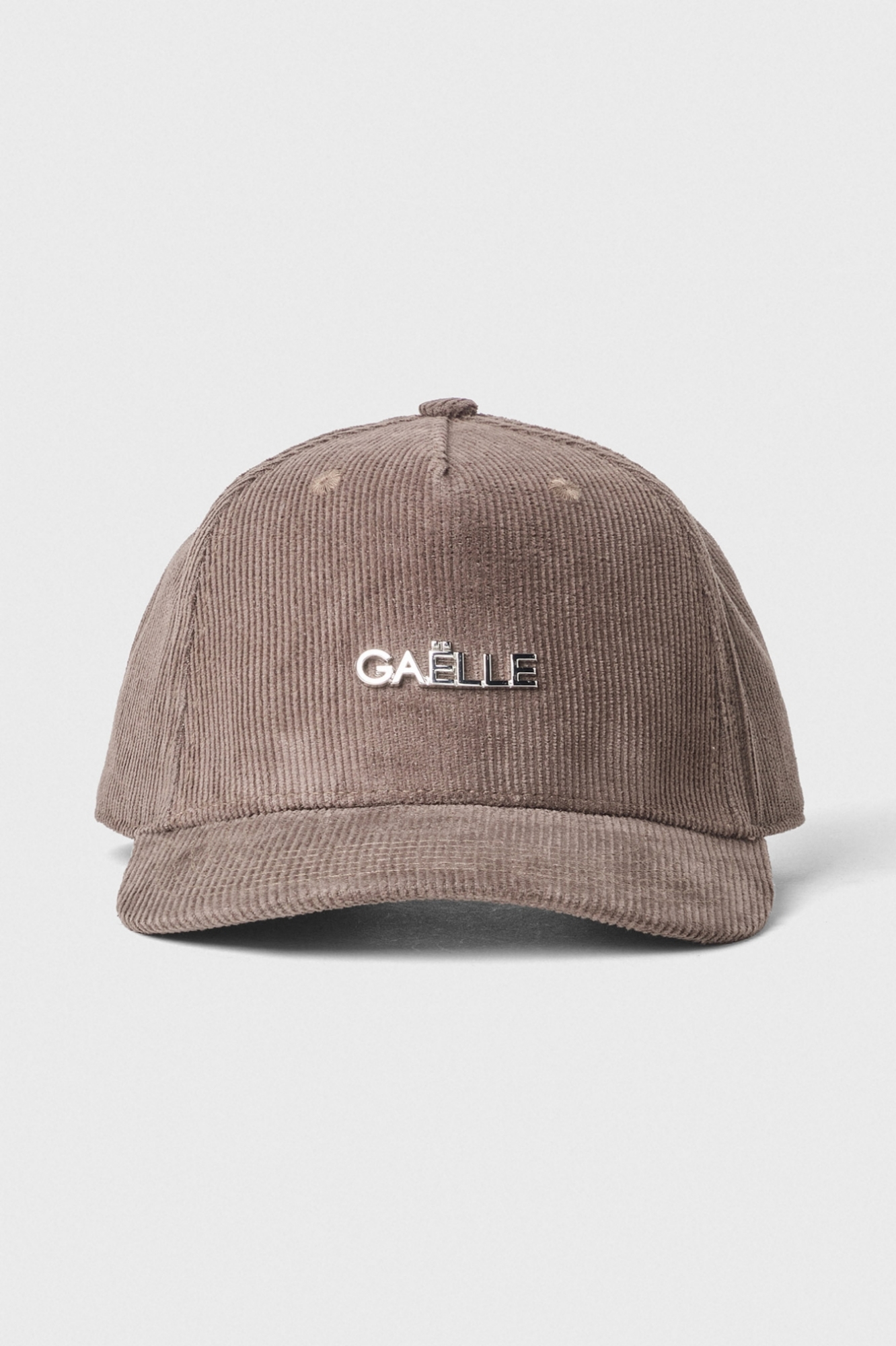 Cappello Visiera Velluto Millerighe Con Placchetta Gaelle • Bruciato