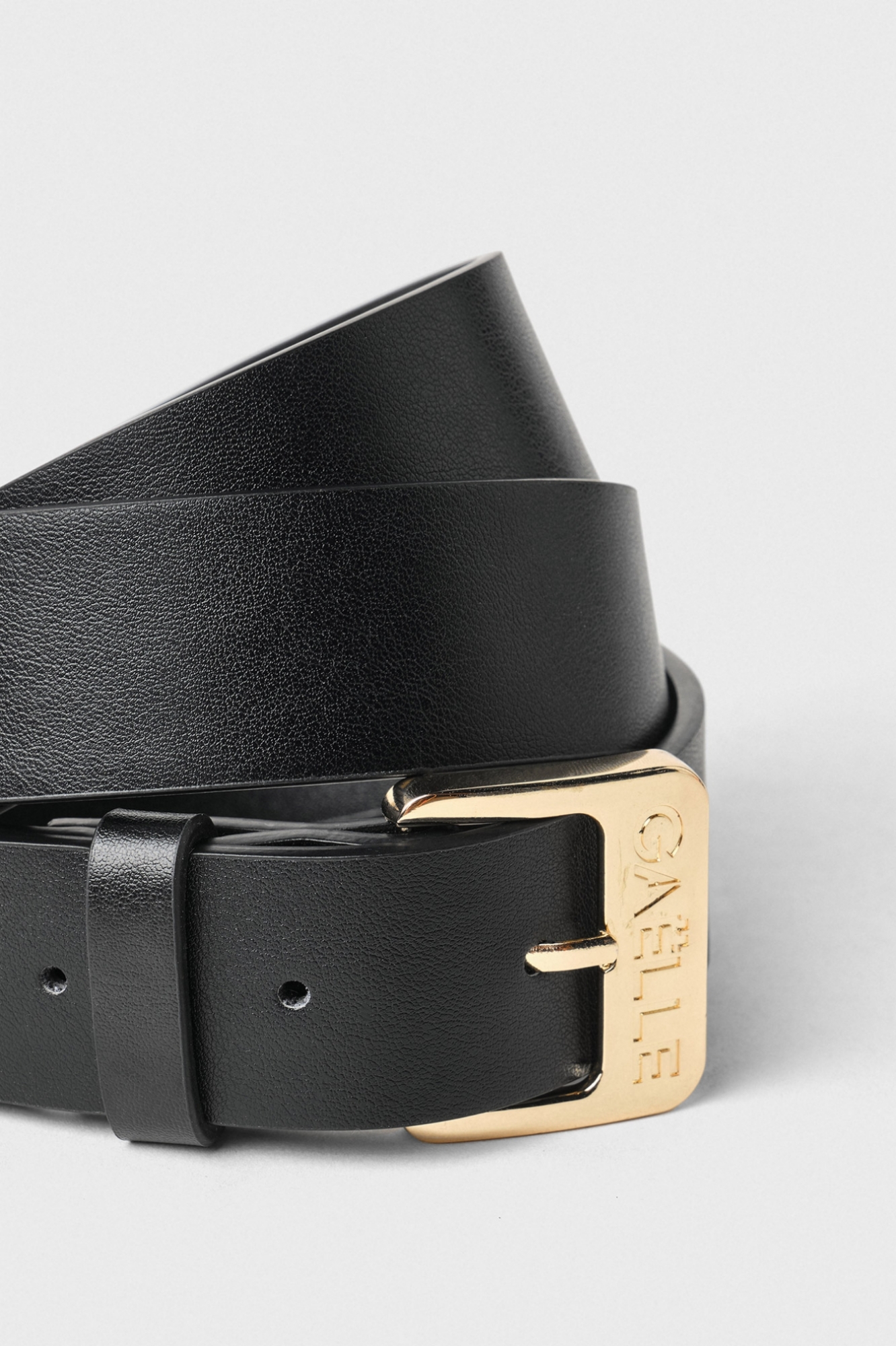 Regular Cinture Con Fibbia Personalizzata • Oro Nero