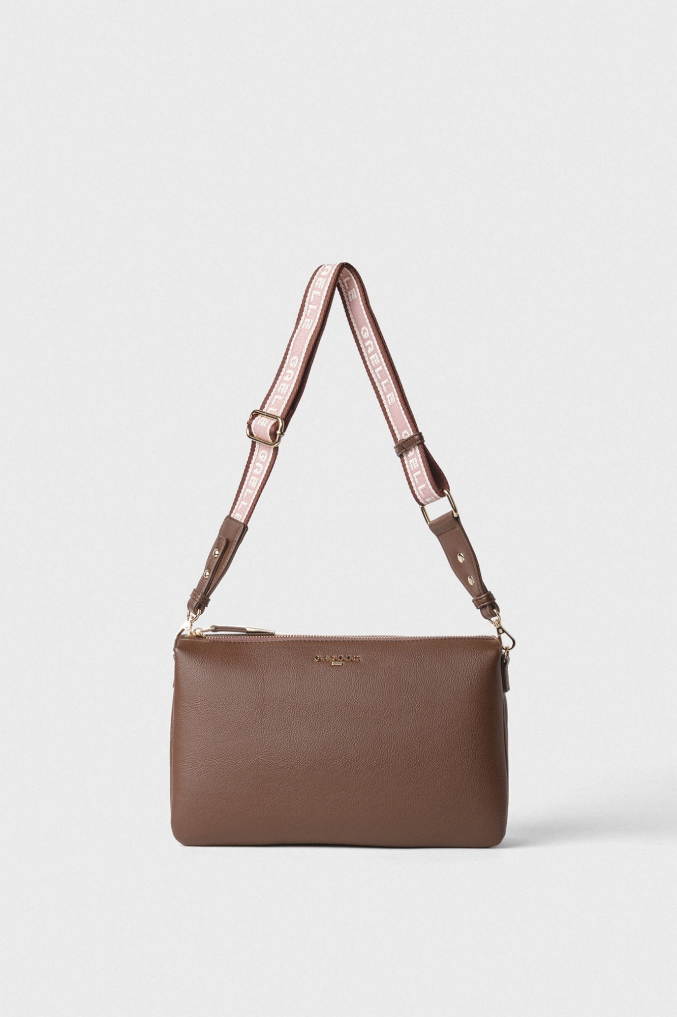 Regular Pochette Tracolla Logata Oro • Bruciato