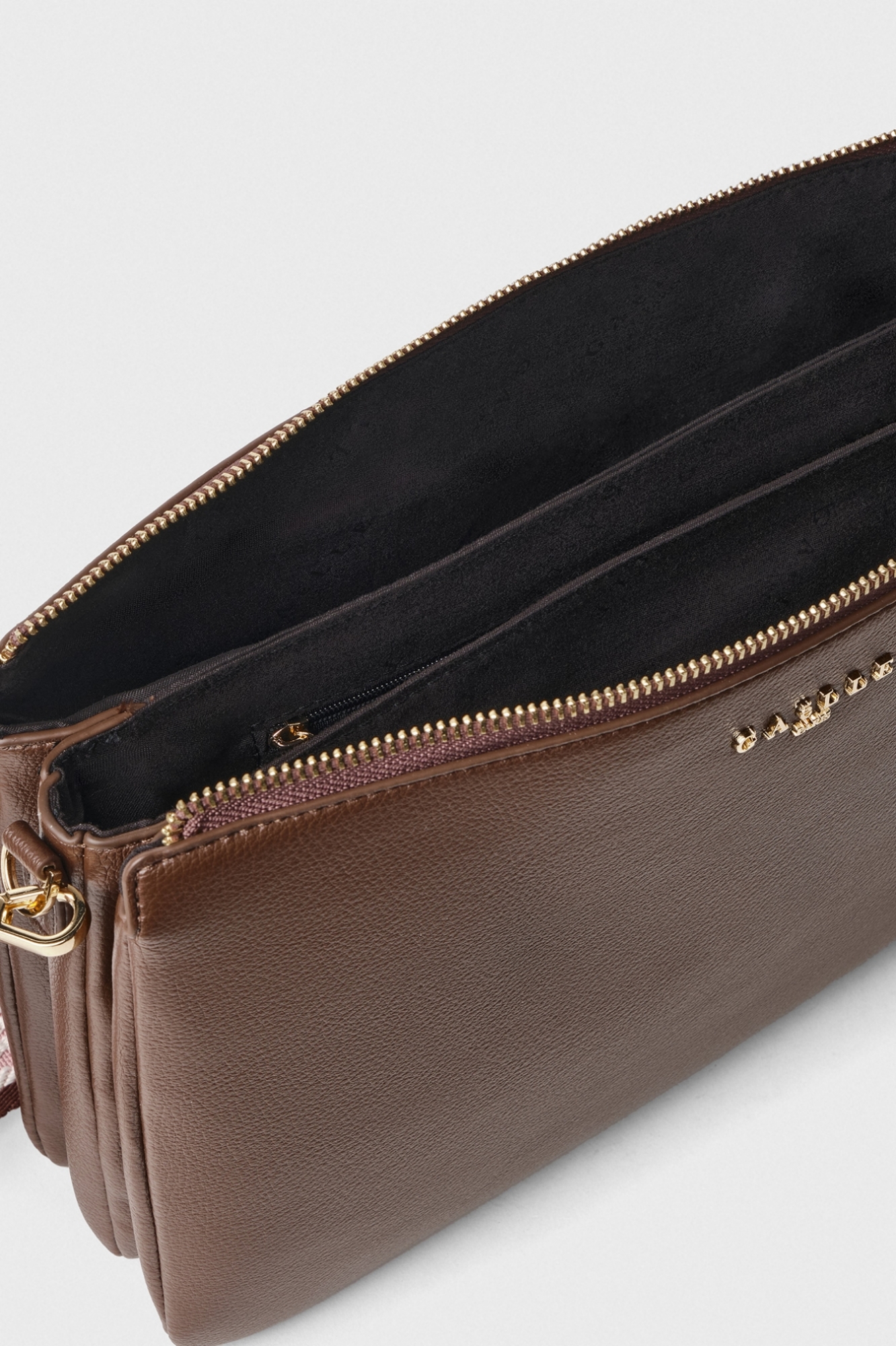 Regular Pochette Tracolla Logata Oro • Bruciato