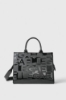 Maxi Shopper Lettering In Vernice • Nero