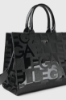 Maxi Shopper Lettering In Vernice • Nero