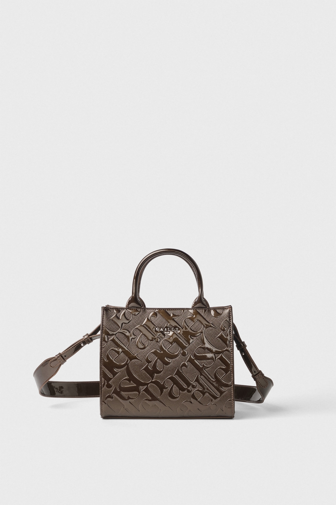 Immagine di Mini Shopper Allover In Vernice • Moro