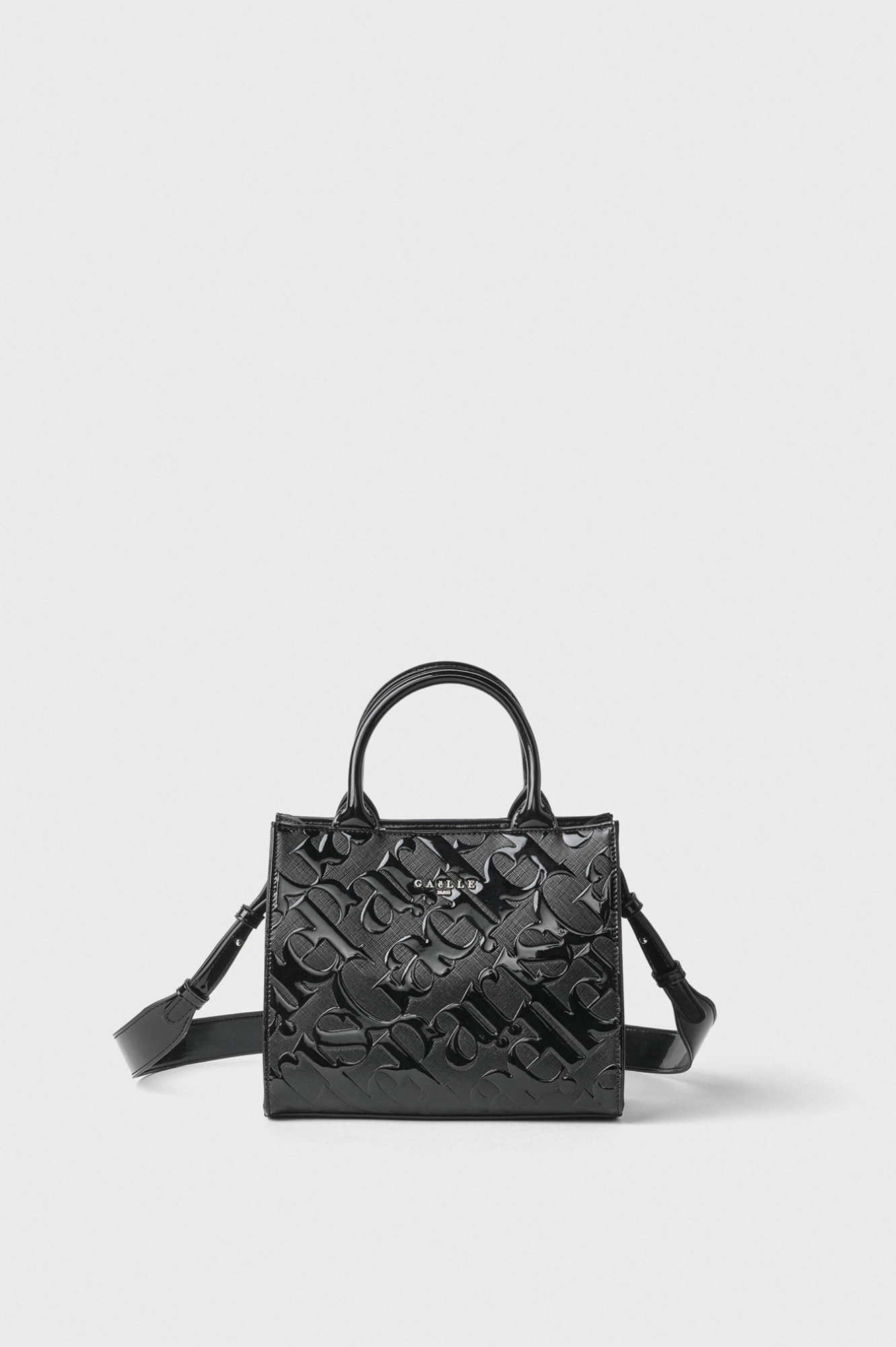 Immagine di Mini Shopper Allover In Vernice • Nero