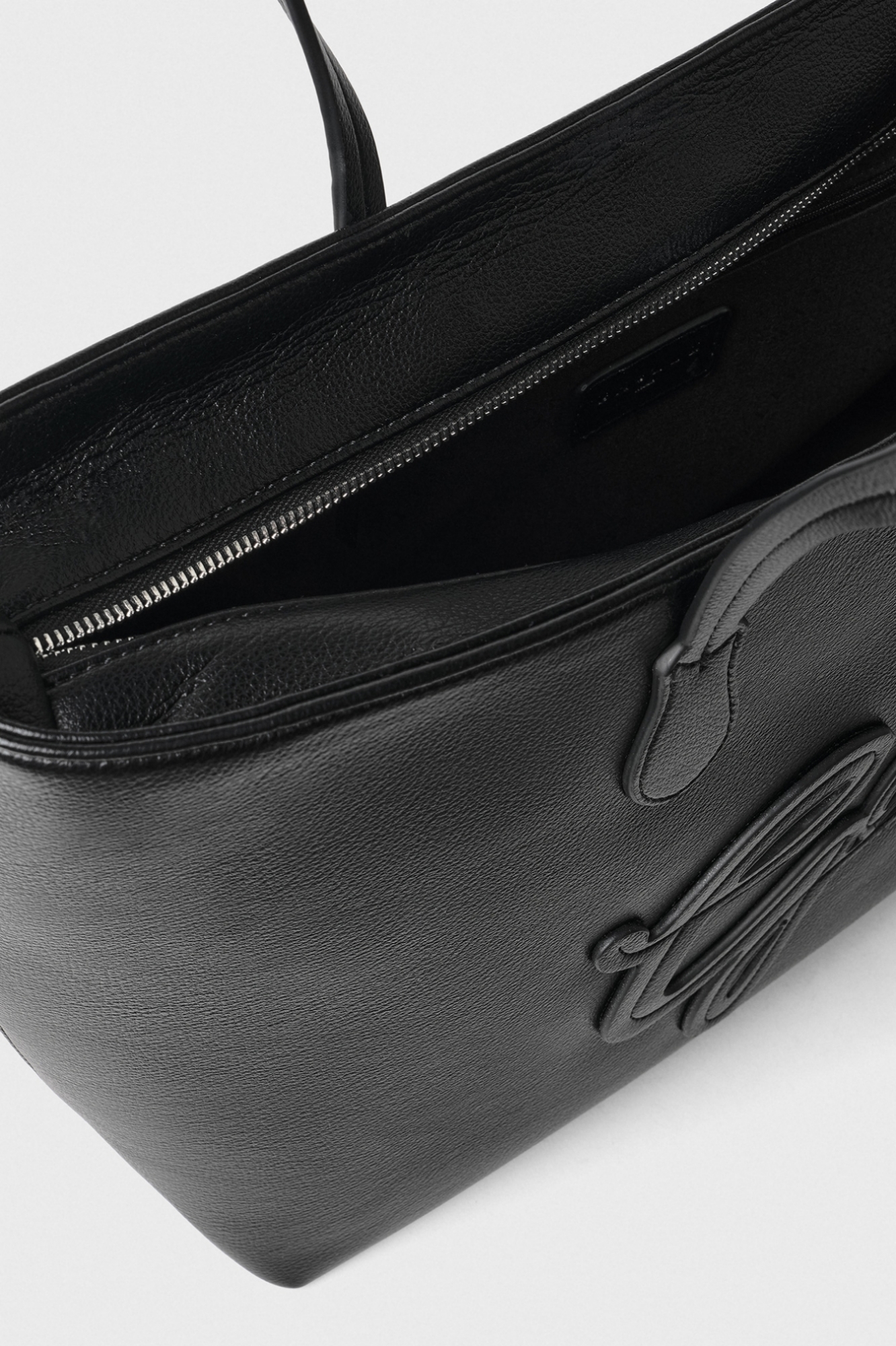 Maxi Shopper Maxi Patch College Bottalato • Nero