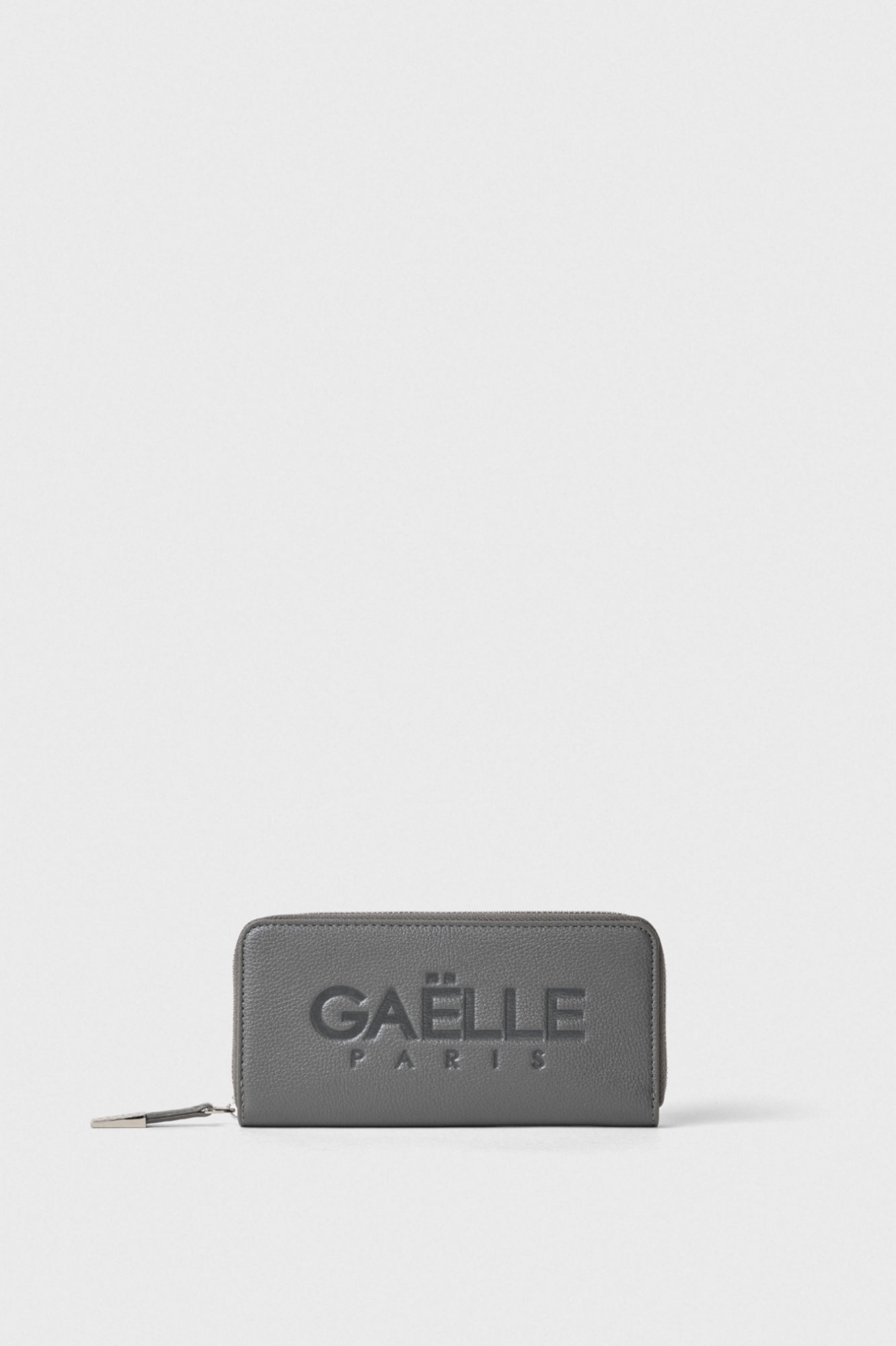 Regular Zip Around Maxilogo Bottalato • Grigio Ferro