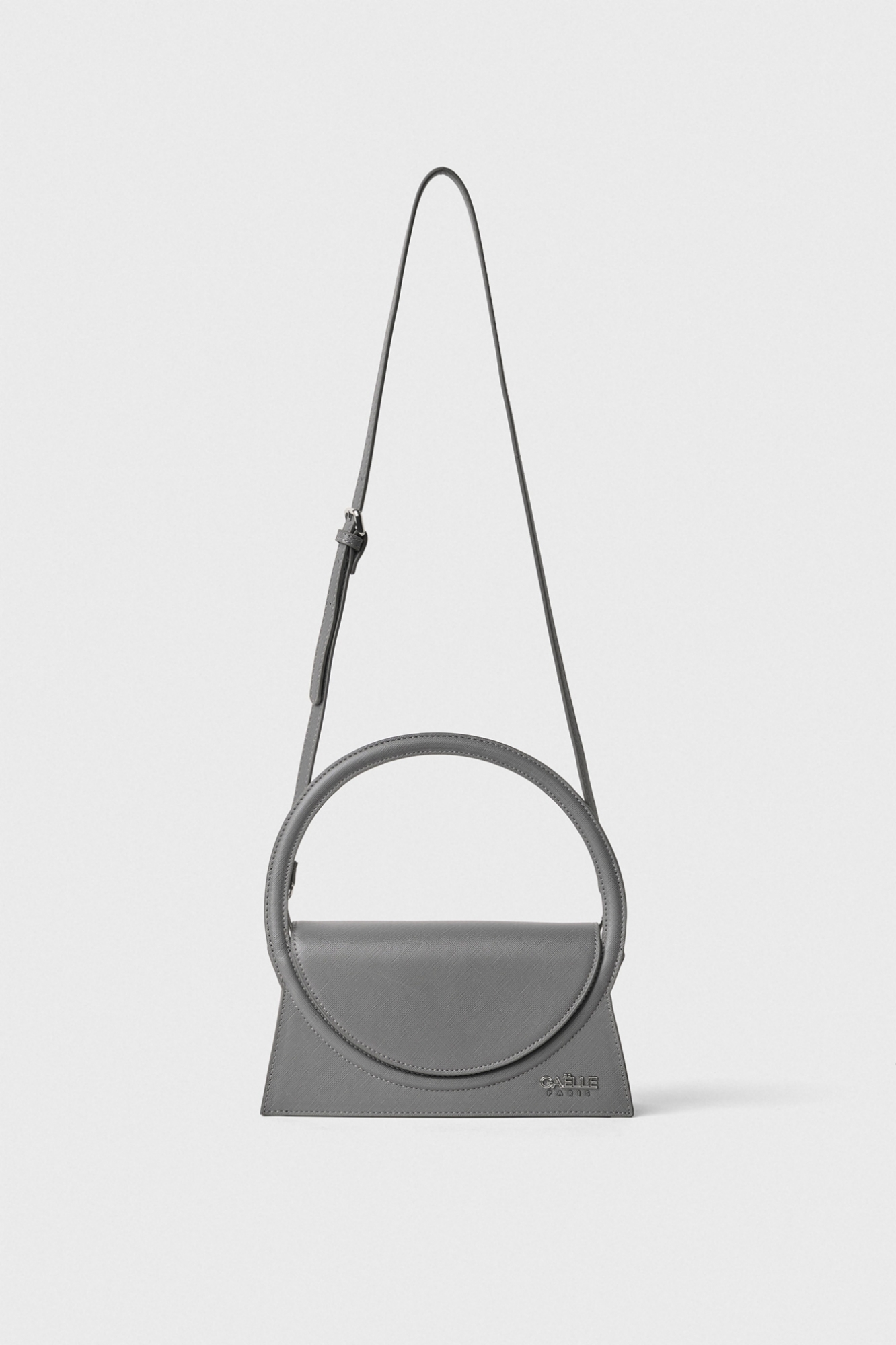 Regular Shoulder Strap Design Saffiano • Grigio Ferro