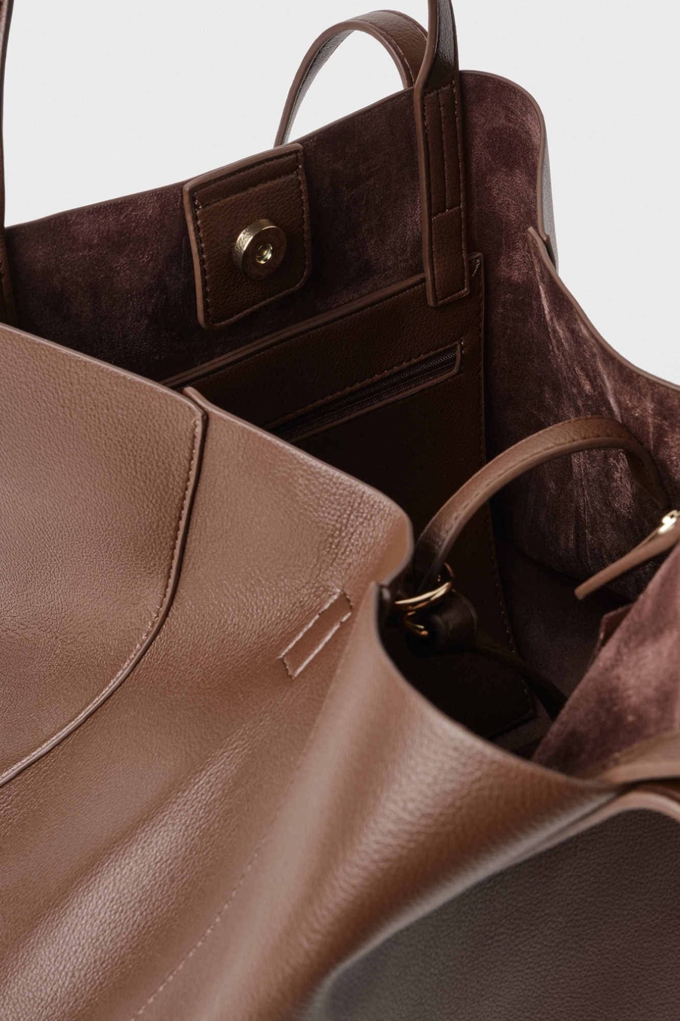 Immagine di Maxi Shopper Destrutturata Bottalata • Bruciato