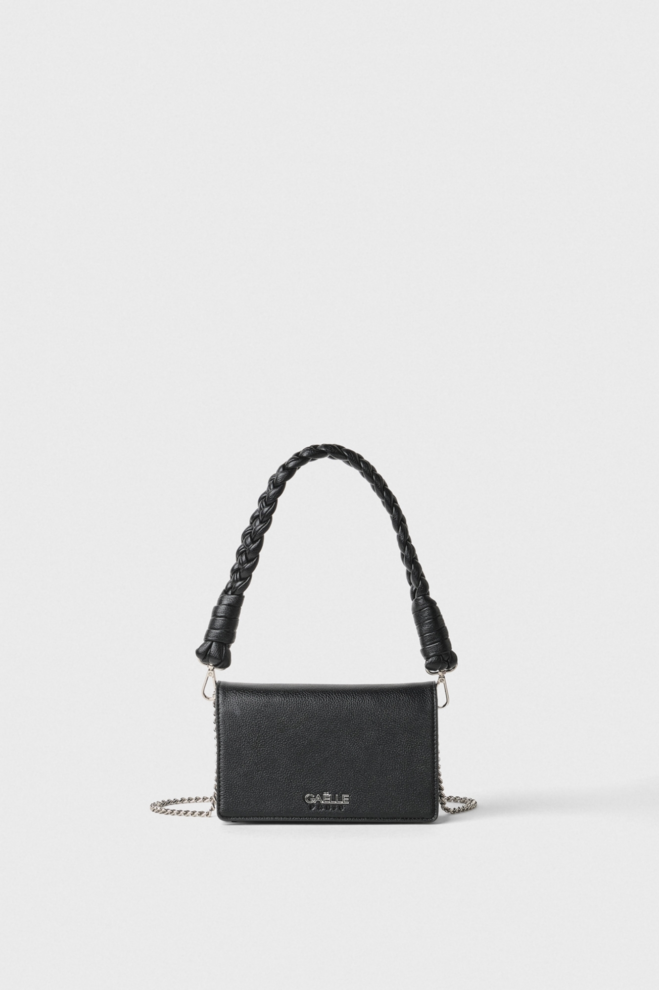 Immagine di Mini Shoulder Strap Con Maxi Manico • Nero