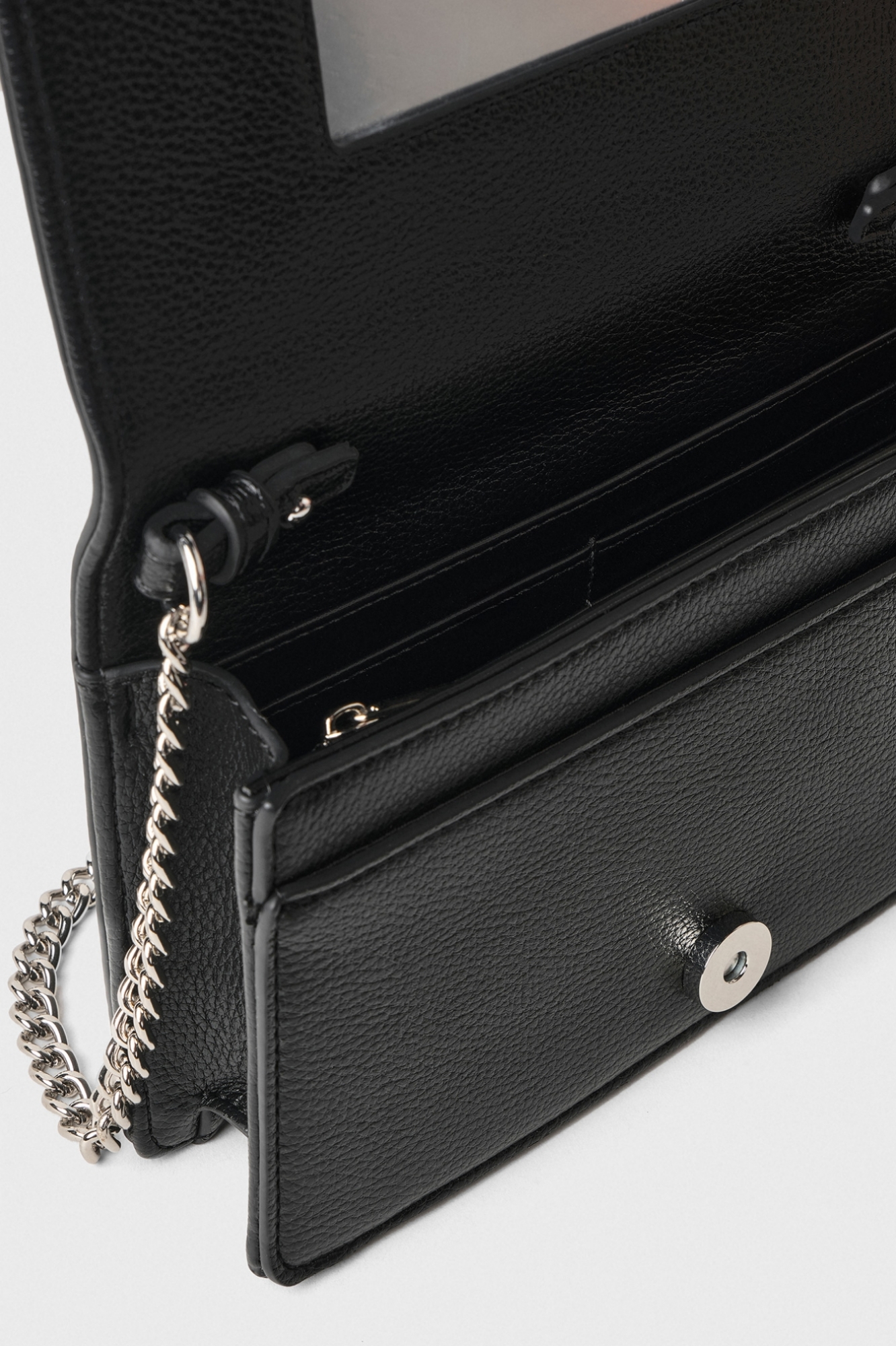 Immagine di Mini Shoulder Strap Con Maxi Manico • Nero