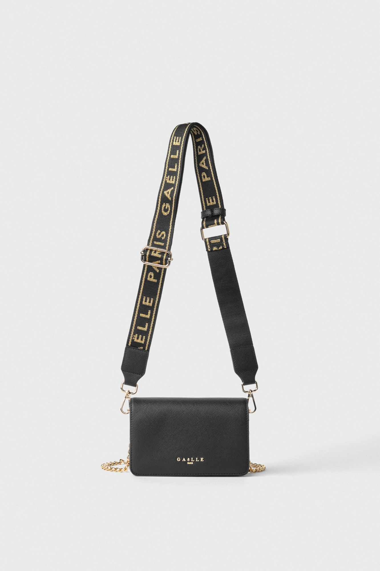 Immagine di Mini Shoulder Strap Con Nastro Lurex • Nero