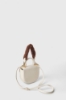 Immagine di Mini Hand Bag Con Maxi Catena Eco Montone • Panna