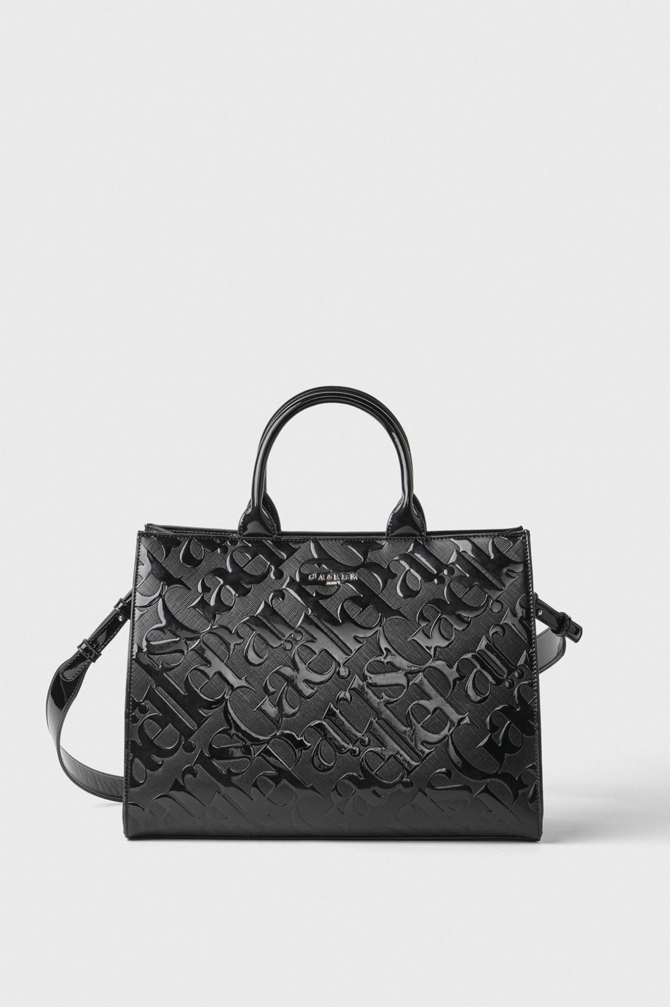 Immagine di Maxi Shopper Allover In Vernice • Nero