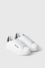 Immagine di Sneakers Addict In Action Leather Con Back Part In Glitter • Bianco