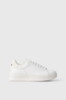 Sneakers Addict In Action Leather Con Back Part In Suede • Bianco