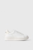Sneakers Addict In Action Leather Con Back Part In Suede • Bianco