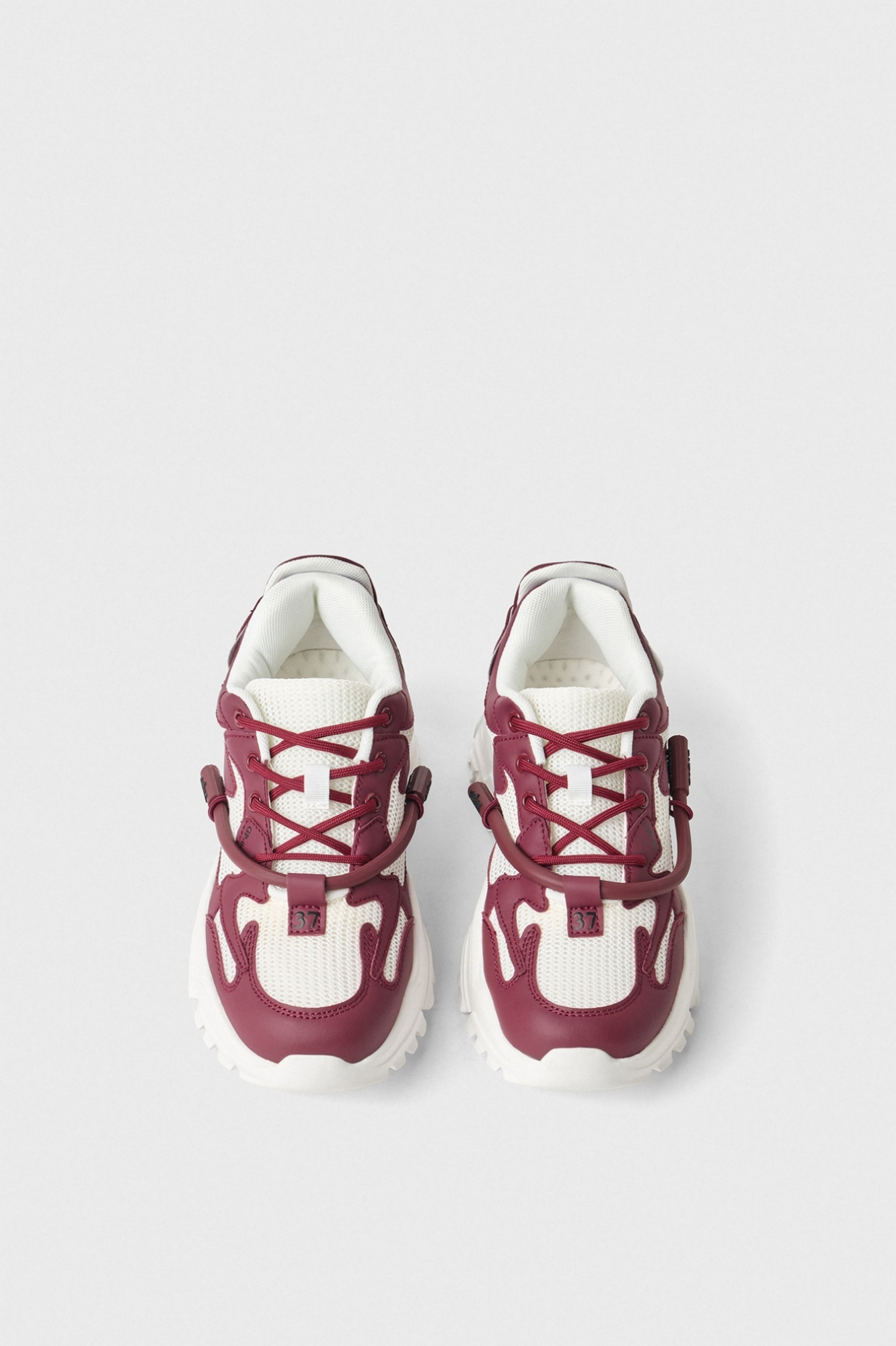 Sneakers Running In Mesh • Bordeaux