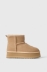 Eskimo Boot Alto In Suede Con Ecofur • Beige Cammello