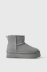 Eskimo Boot Alto In Suede Con Ecofur • Grigio