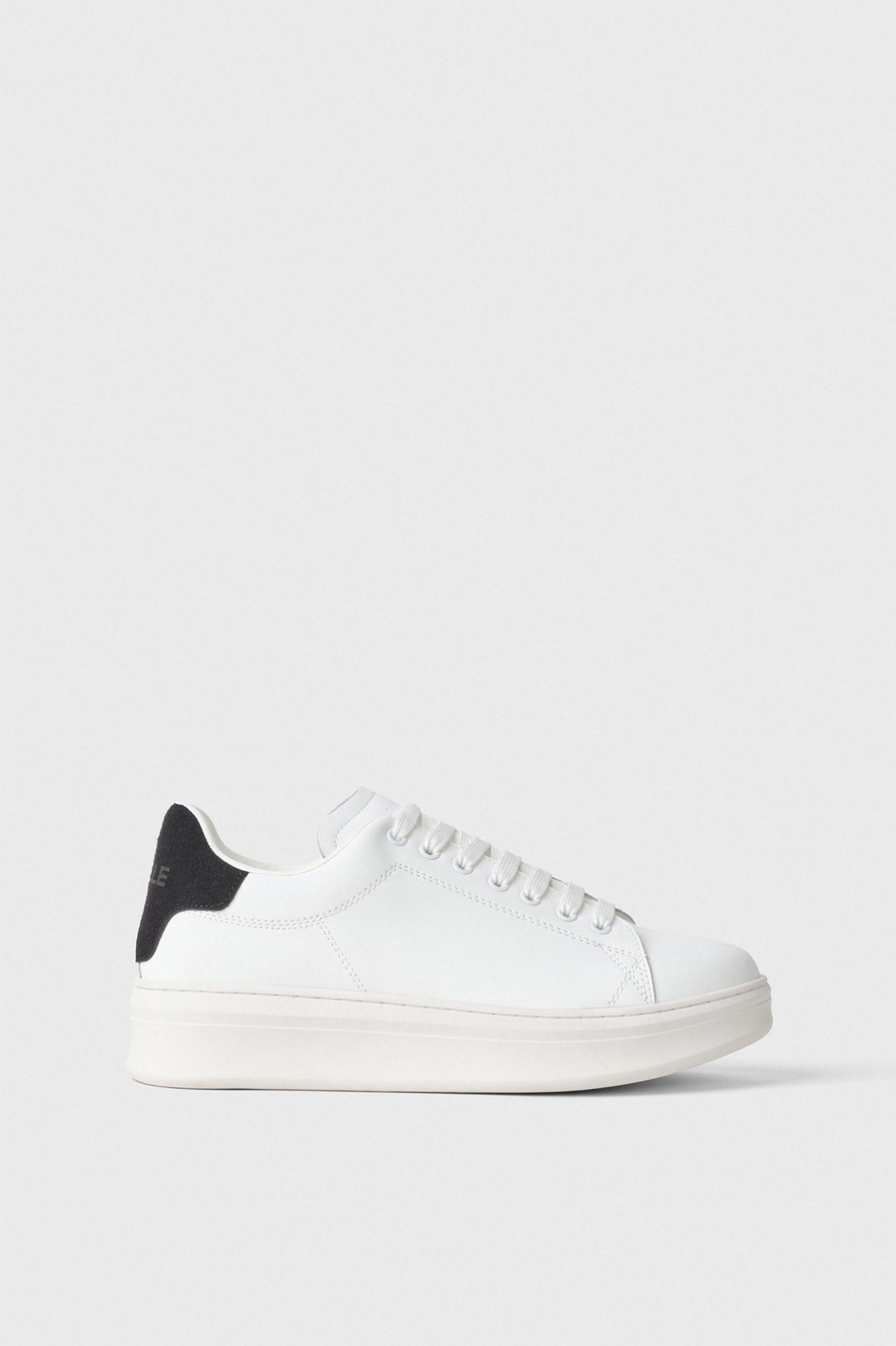 Sneakers Addict In Action Leather Con Back Part In Suede • Nero