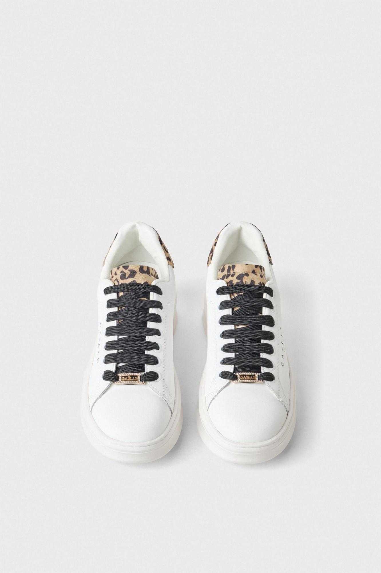 Sneakers Addict In Action Leather Inserti Animalier E Passalaccio In Strass • Animalier Beige