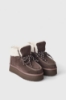 Eskimo Boots Basso In Suede Con Ecofur E Gros Stampato Sul Retro • Marrone