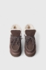 Eskimo Boots Basso In Suede Con Ecofur E Gros Stampato Sul Retro • Marrone