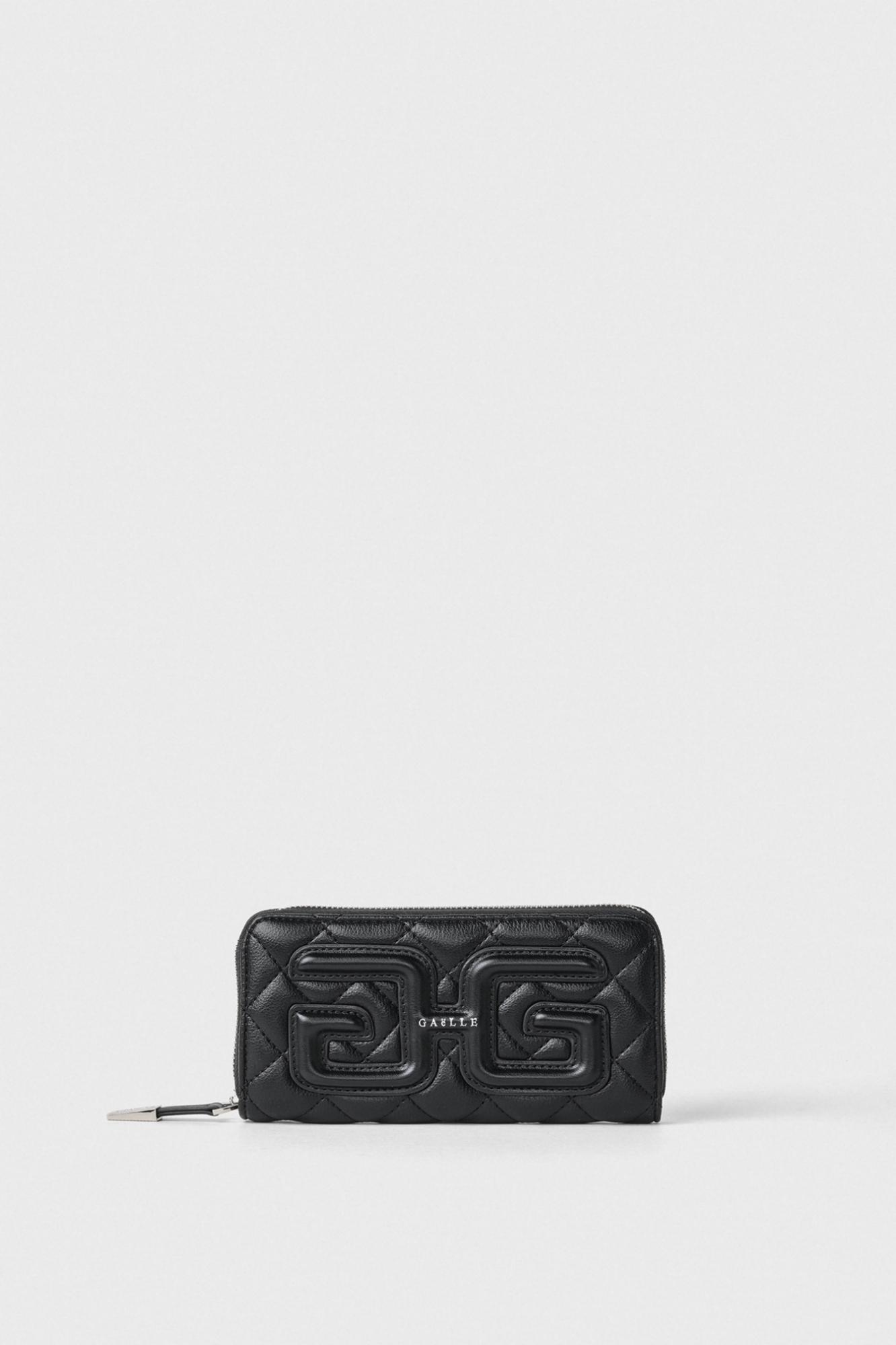 Regular Zip Around Matelassè Bottalto E Maxi Patch Double G Liscio • Nero