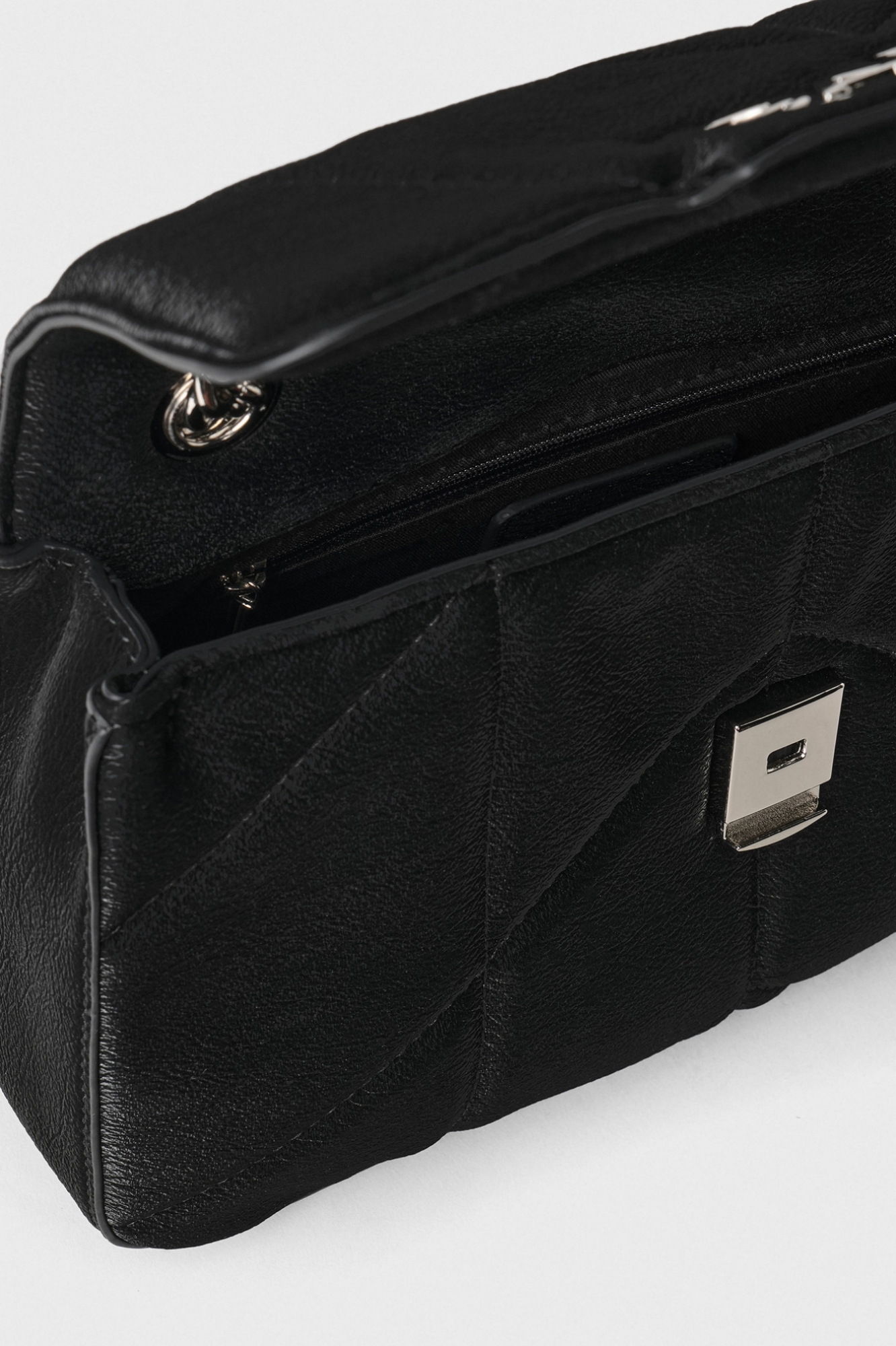 Regular Shoulder Strap Metal Logo • Nero