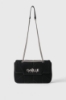 Maxi Shoulder Strap Metal Logo • Nero