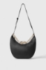 Regular Moon Bag Corsivo • Nero