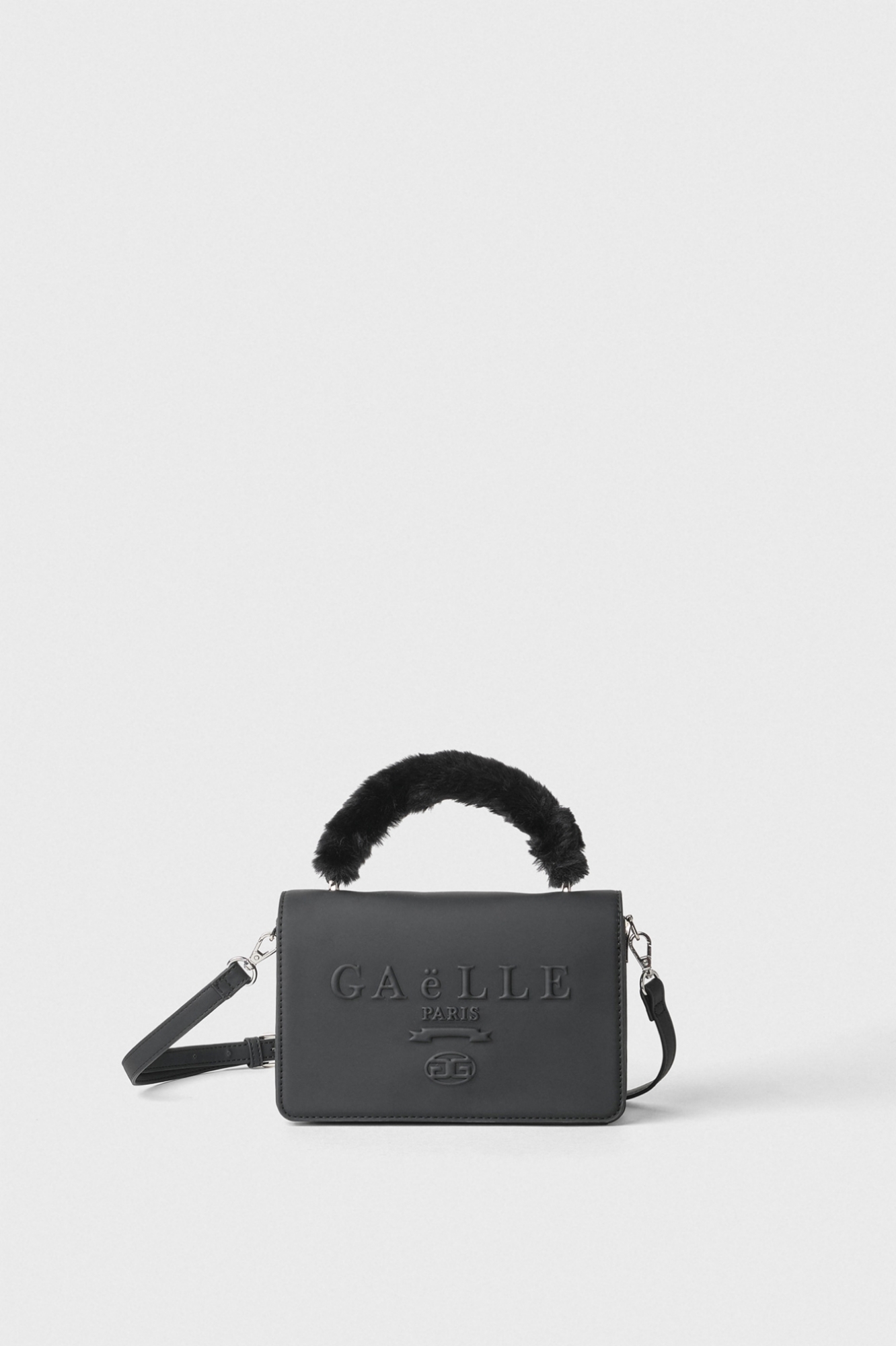 Mini Shoulder Strapmaxilogo Manico In Ecofur • Nero