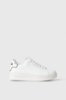 Sneakers Addict In Action Leather Con Back Part In Rubber • Bianco