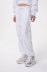 Pantalone Jogger In Felpa Con Polsino Al Fondo • Bianco