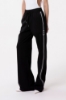 Pantalone Dritto Con Bande Logate Laterali • Nero