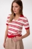 Polo In Maglia A Righe • Rosso