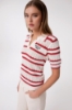 Polo In Maglia Punto Mosso • Rosso