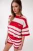 Maglia M/M A Righe • Rosso