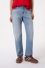 PANTALONE IN DENIM SLIM FIT CON MORSETTI LATERALI
