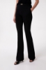 Pantalone Flare In Cady Con Morsetto • Nero