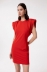 Abito Corto Con Spalline In Punto Milano • Rosso