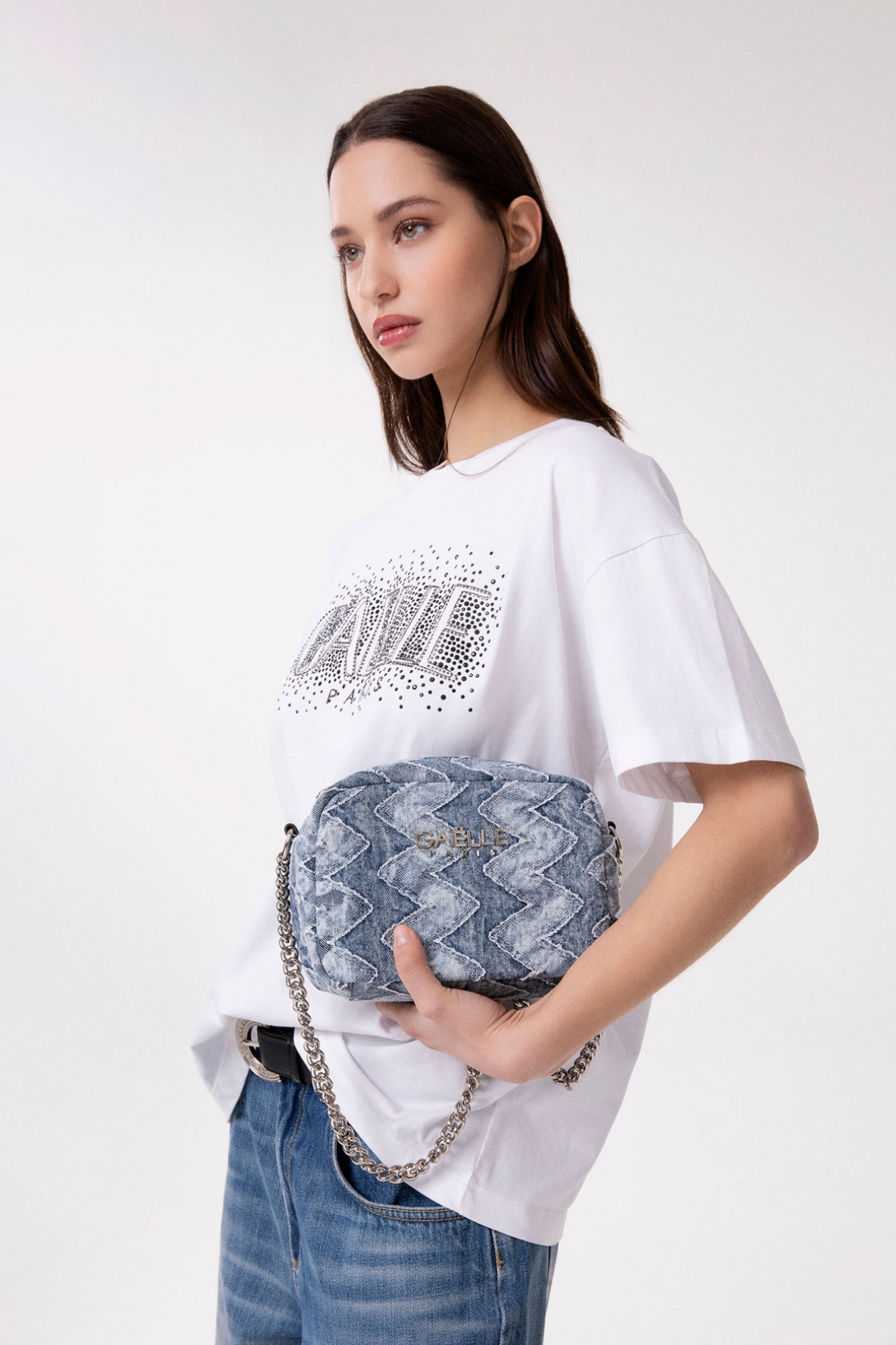 Mini Camera Bag Denim • Blu