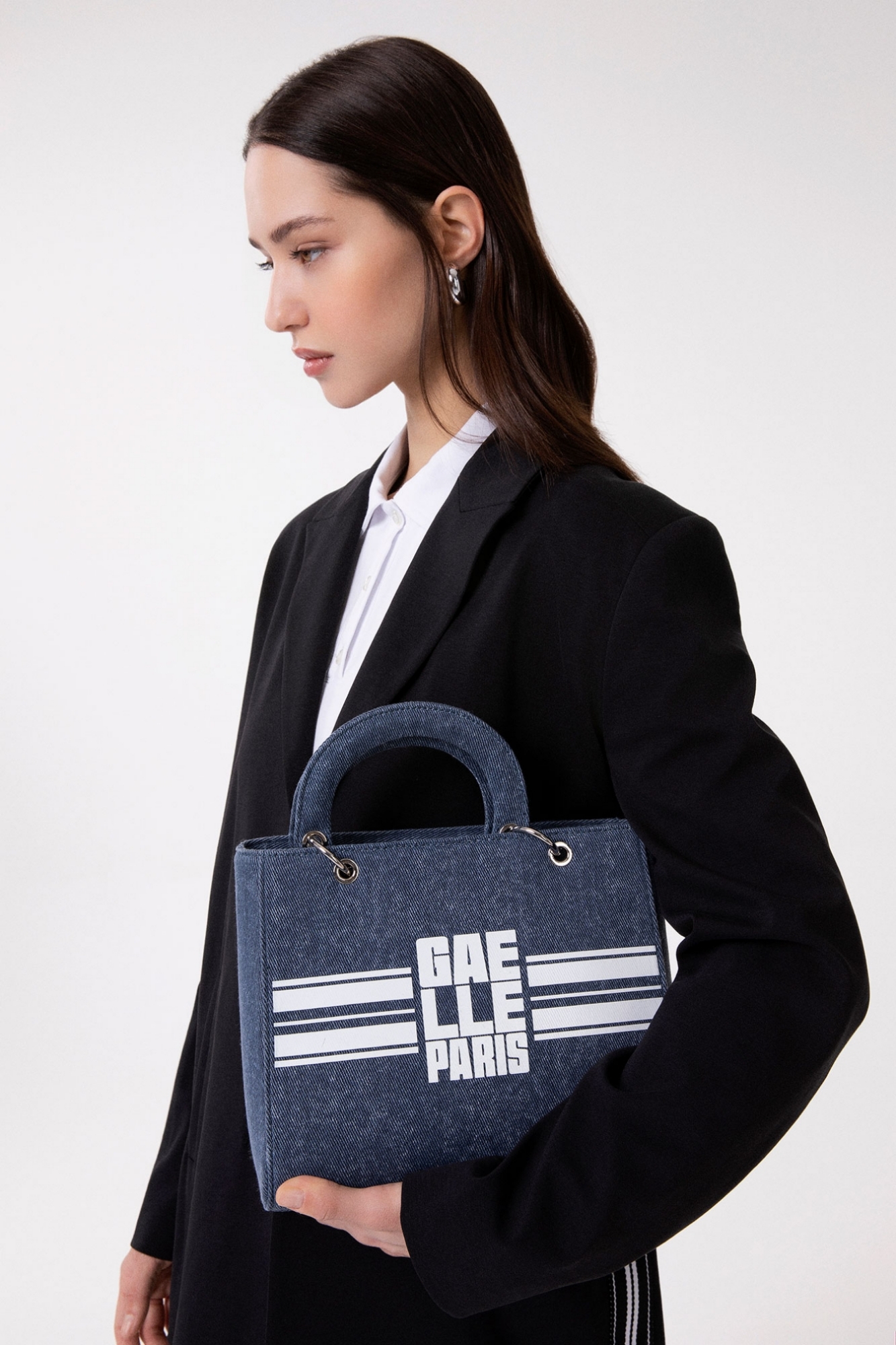 Regular Shoulder Strap Denim • Blu