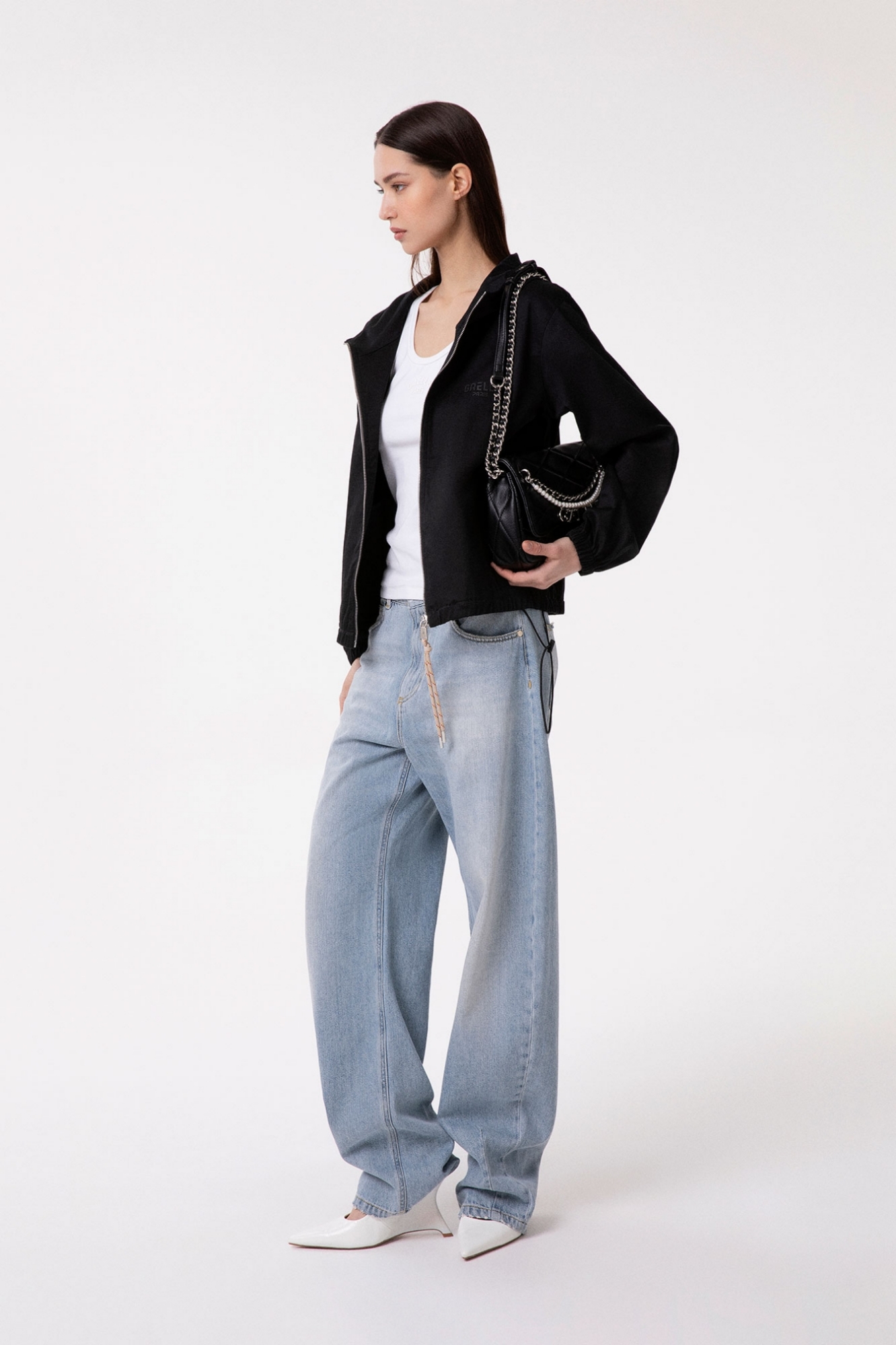 Regular Shoulder Strap Perle E Charms • Nero