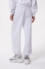 Pantalone Jogger In Felpa Con Polsino Al Fondo • Bianco