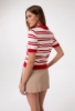 Polo In Maglia A Righe • Rosso