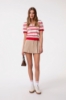 Polo In Maglia A Righe • Rosso