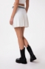 Minigonna In Maglia A Pieghe • Avorio