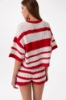 Maglia M/M A Righe • Rosso